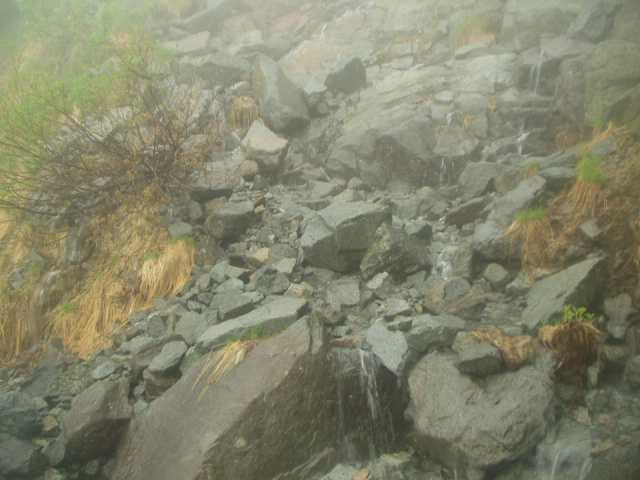 道が沢のように