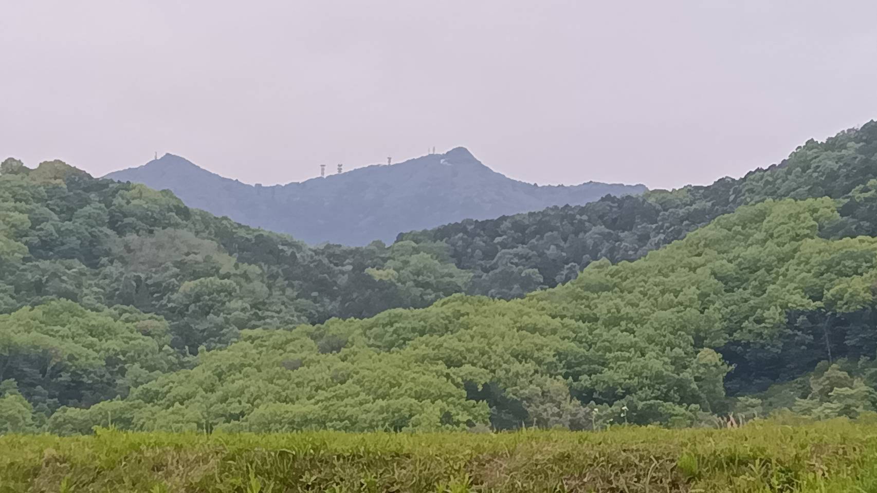 筑波山が顔出し