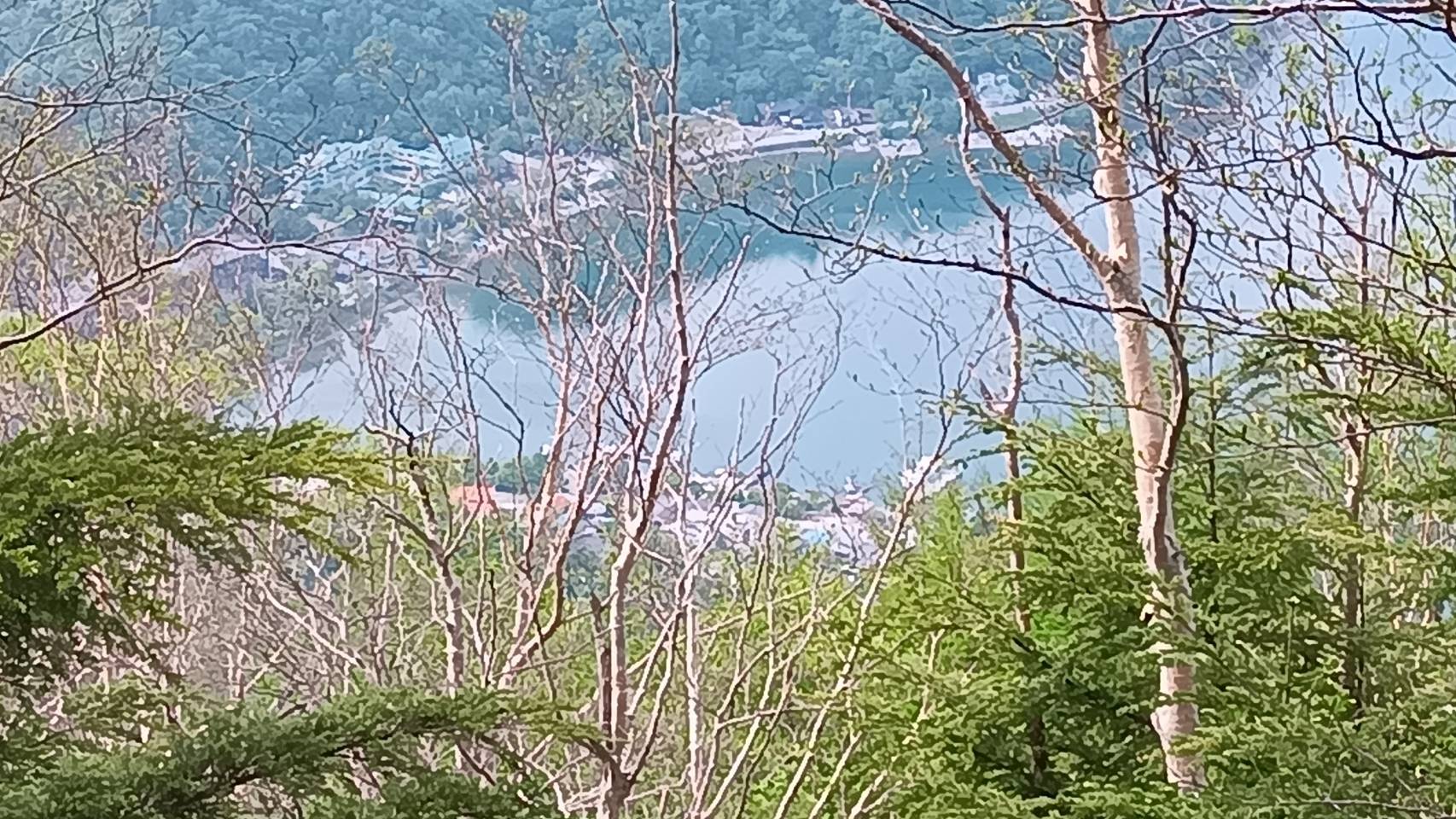 中禅寺湖がさらに下に