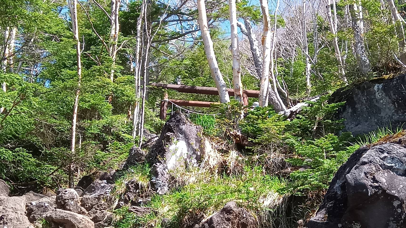 金属製の鳥居