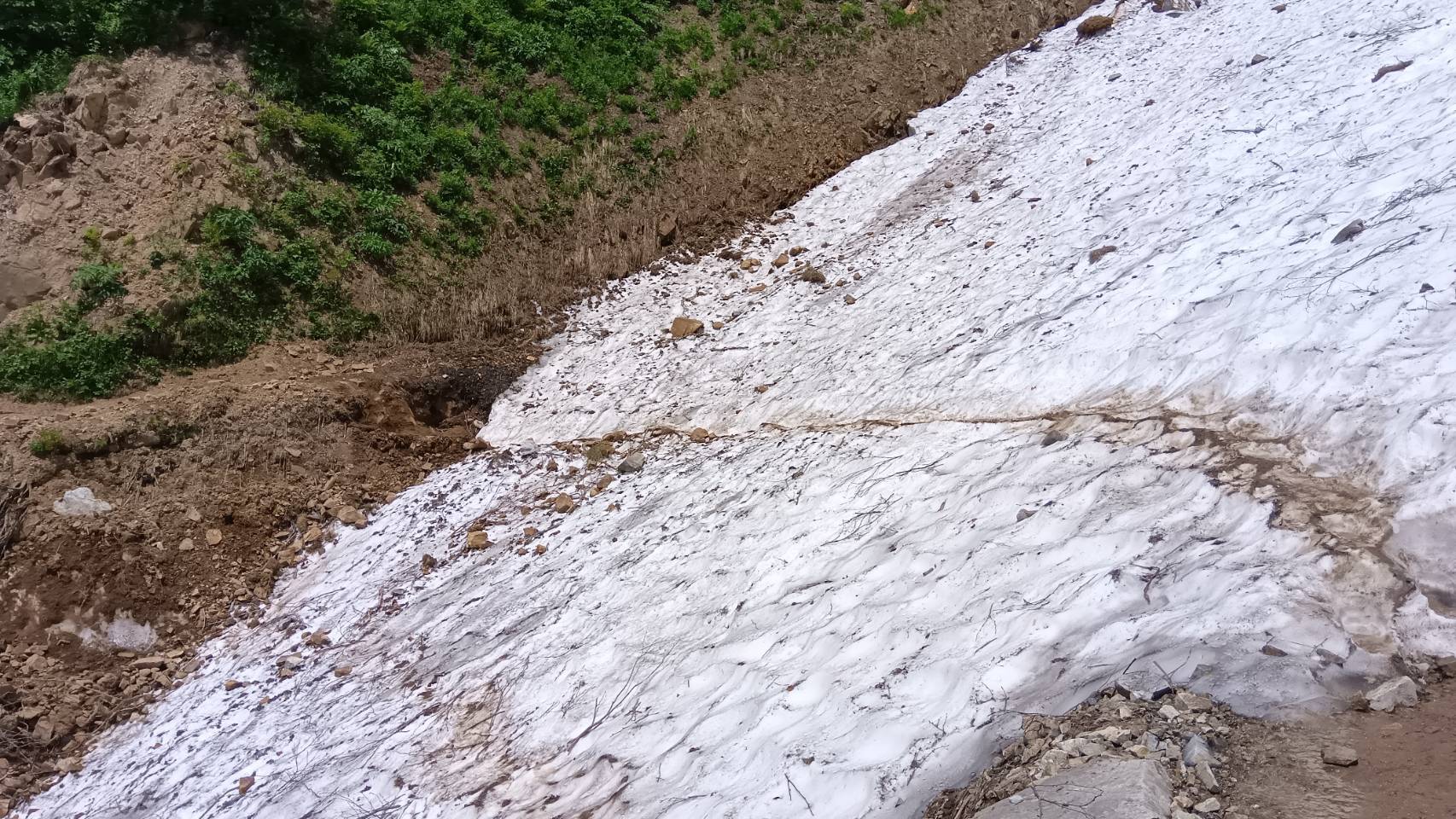 雪渓渡り